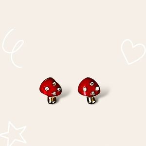 Mushroom Earrings 🍄